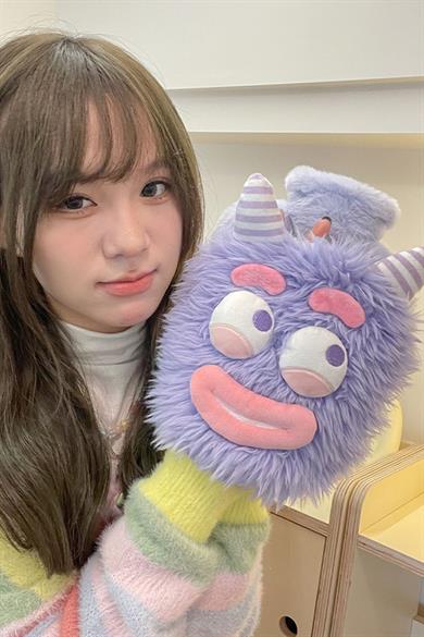 Karışık Renk Canavar Figürlü Peluş Sıcak Su Torbası