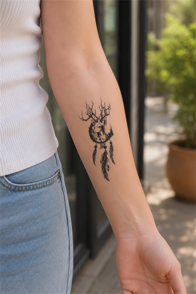 Geyik Mini Geçici Dövme Tattoo