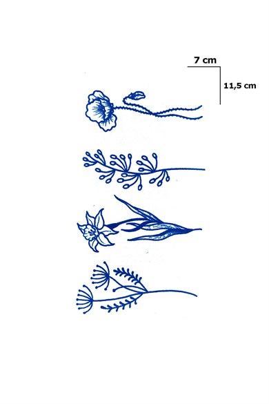 Çiçek Sonradan Kararan Yarı Kalıcı Geçici Dövme Tattoo