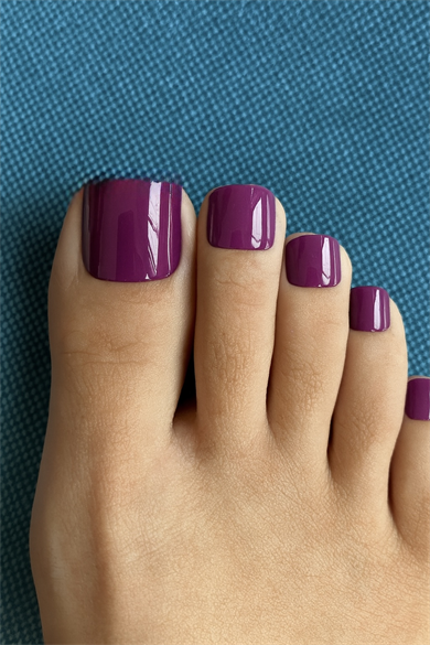 12li Mor Renk Takma Tırnak Set (Yapıştırıcılı)