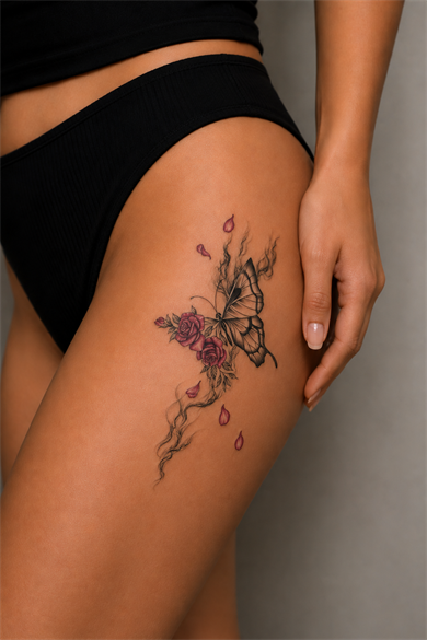 Kelebekler Geçici Dövme Tattoo