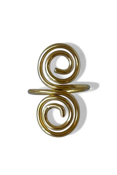 Altın Renk  Ayarlanabilir Çelik Yüzük