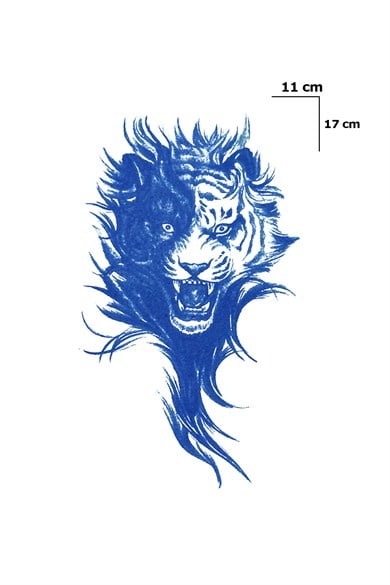 Aslan Sonradan Kararan Yarı Kalıcı Geçici Dövme Tattoo