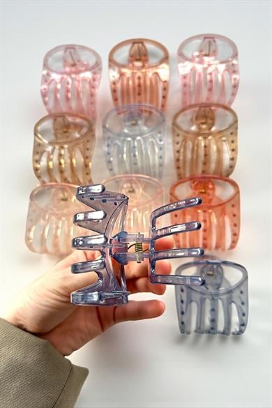 12li Karışık Renk Mandal Toka Set