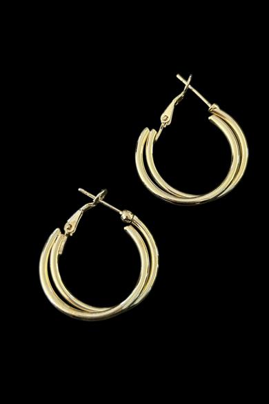 Altın Renk 20MM Halka Küpe (Çift)