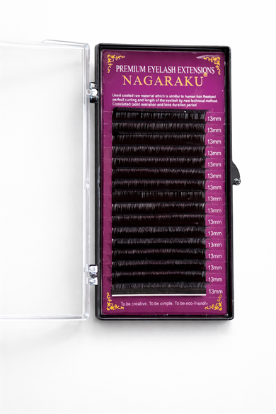 Saf İpek Kirpik 0.07 D Kıvrım 13 Mm