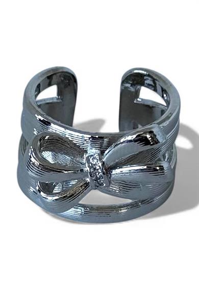 Gümüş Renk  Ayarlanabilir Çelik Yüzük