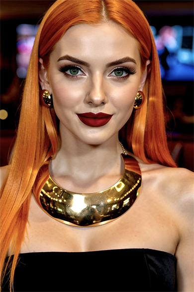 Altın Renk Tasarım Kolye/Küpe Set