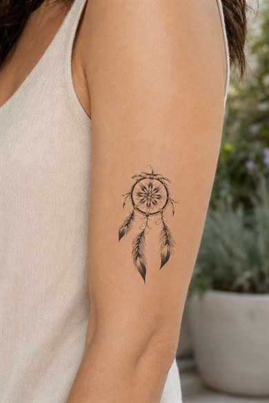 Tüylü Düş Kapanı Mini Geçici Dövme Tattoo