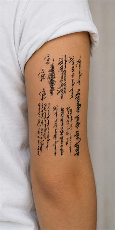 Yazılı Dövme Geçici Tattoo