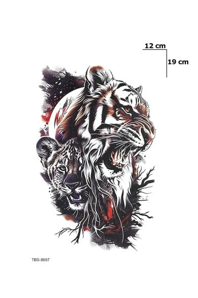 Kaplan Dövme Geçici Tattoo