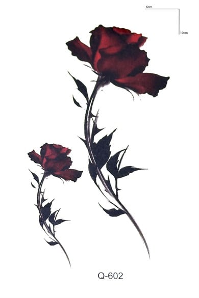 Gül Geçici Dövme Tattoo