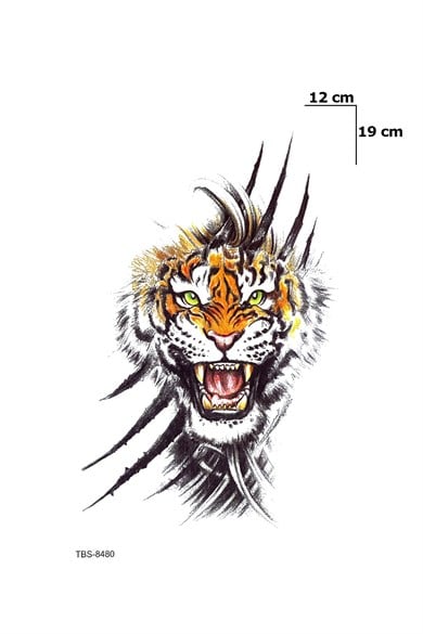 Kaplan Dövme Geçici Tattoo
