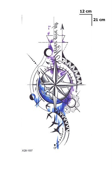 Pusula Geçici Dövme Tattoo