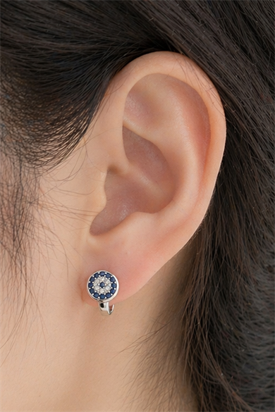 Gümüş Renk Taş Detaylı Xuping Küpe (Çift)