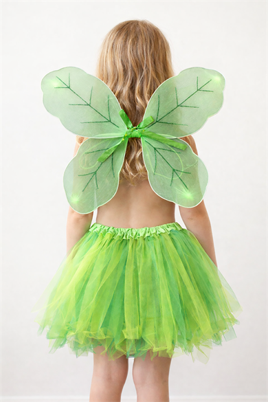 Yeşil Renk Kanat /Etek Set