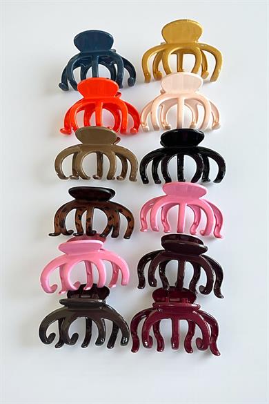 12li Karışık Renk Mandal Toka Set