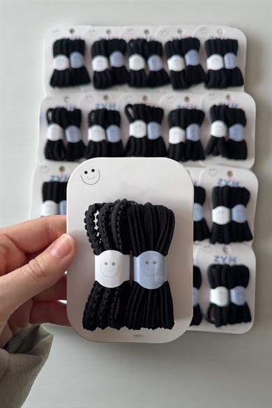 20li Siyah Renk Lastik Toka Set