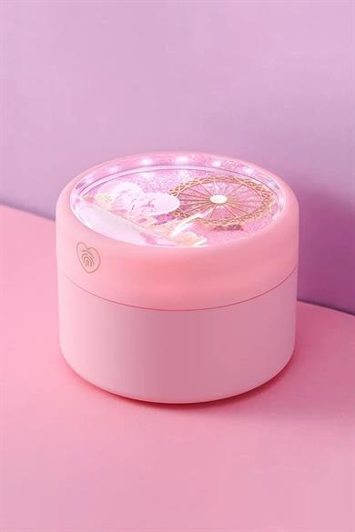 Pembe Renk Dokunmatik Işıklı Takı Organizeri