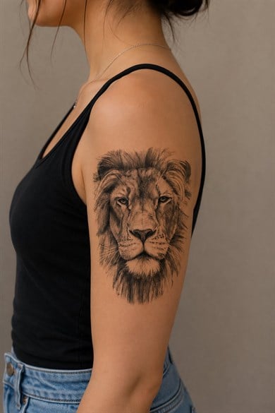 Aslan Geçici Dövme Tattoo