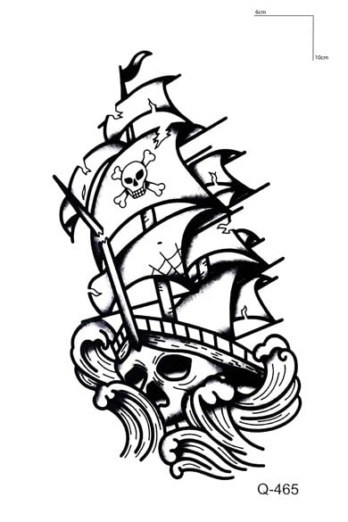 Gemi Mini Geçici Dövme Tattoo