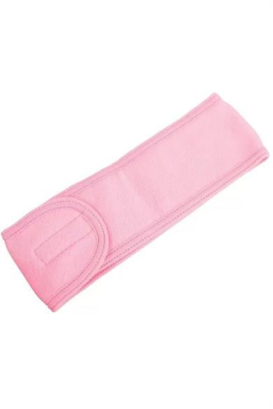 Pembe Renk Cırt Bantlı Havlu Saç Bandı
