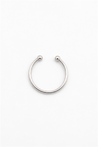 20li Gümüş Renk Halka Piercing Set