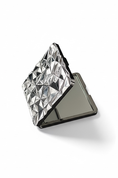 Gümüş Renk Cep Aynası