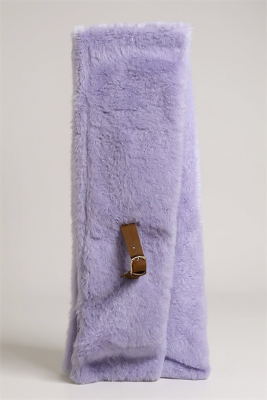 Lila Renk Çocuk Peluş Atkı