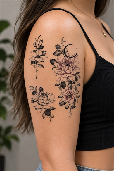 Geçici Çiçek Dövme Tattoo