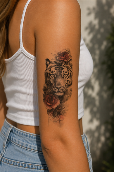 Kaplan Dövme Geçici Tattoo