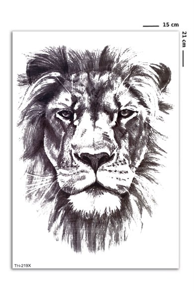 Aslan Geçici Dövme Tattoo