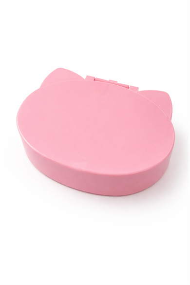 Pembe Renk Kulak Detaylı Kutulu Çocuk Tokası Set