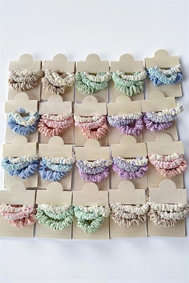 20li Karışık Renk Lastik Toka Set