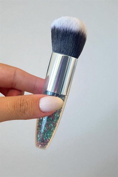 Karışık Renk Taş Detaylı Allık Fırçası