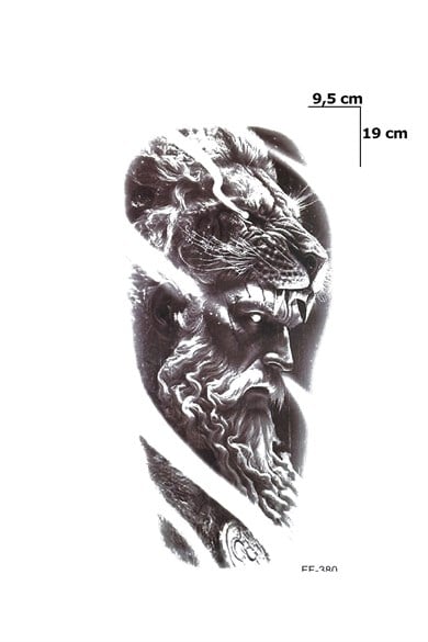 Aslan Dövme Geçici Tattoo