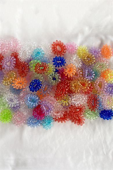 100lü Karışık Renk Helezon Set Toka