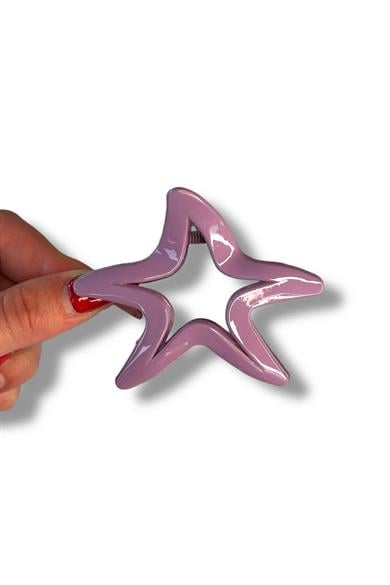 12li Karışık Renk Yıldız Figürlü Mandal Toka Set