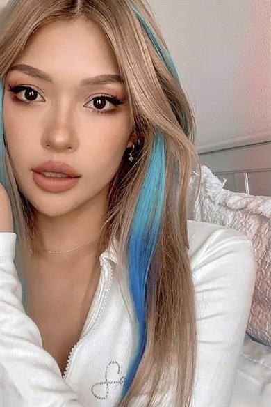 Yan Çıt Çıt Postiş / Ombre iki Renkli / 50 Cm