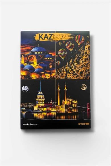 Manzara Temalı 4 Parça Kazıma Ve Etkinlik Seti