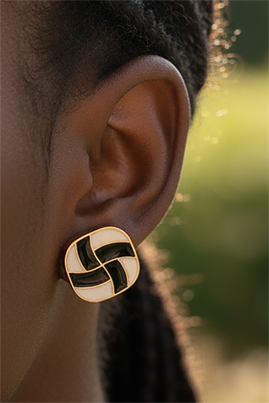 Karışık Renk Çelik Küpe (Çift)