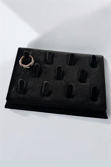 11li Siyah Renk Takı / Yüzük Organizeri