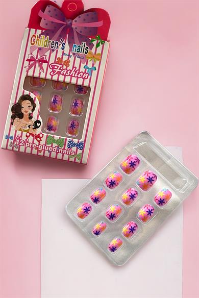 12´li Karışık Figürlü Çocuk Takma Tırnak
