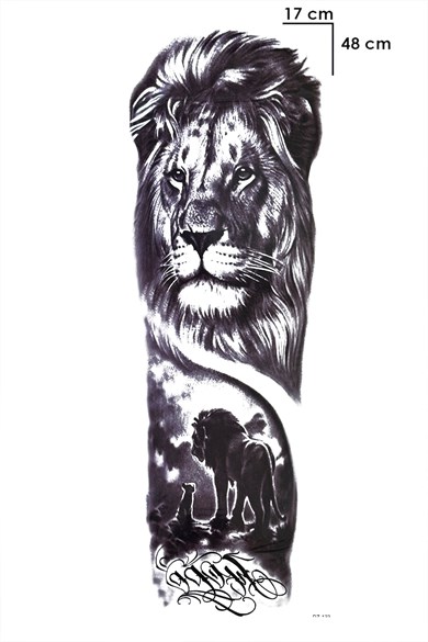 Aslan Kol Geçici Dövme Tattoo