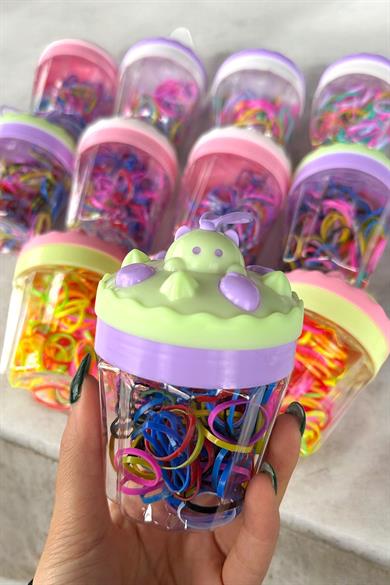 12li Cupcake Figürlü Perma Lastik Toka