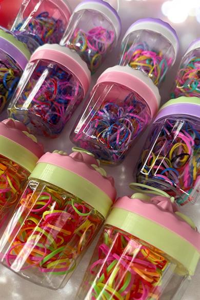 12li Cupcake Figürlü Perma Lastik Toka
