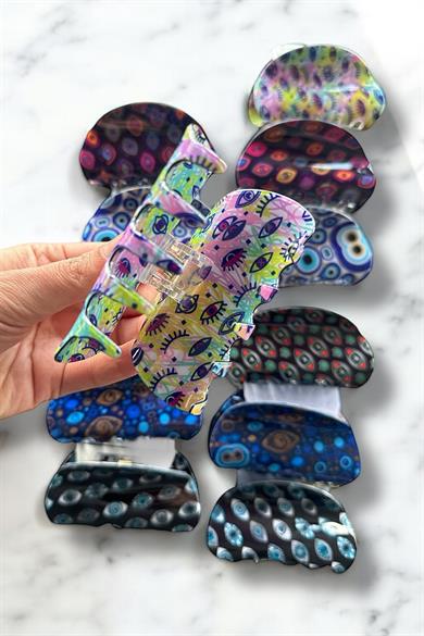 12li Karışık Figürlü Mandal Toka Set
