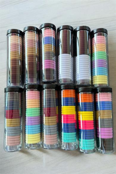 12li Karışık Renk Havlu Toka Set