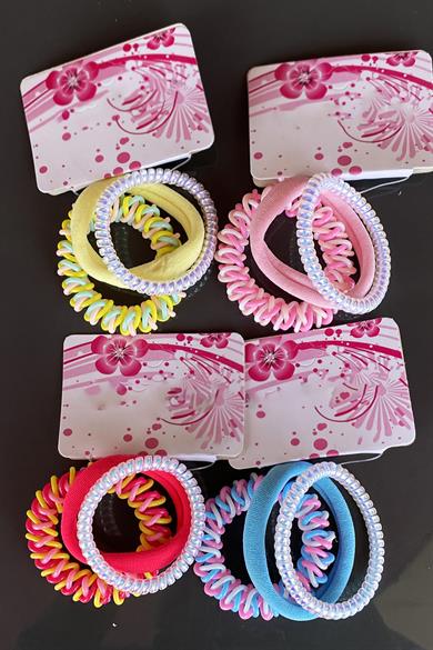 12li Karışık Renk Helezon ve Havlu Toka Set 