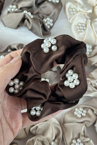 12li Karışık Renk İnci Detaylı Simit Toka Set